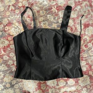 Satin tank top, vintage 90’s club top. Excellent condition, back zips up.